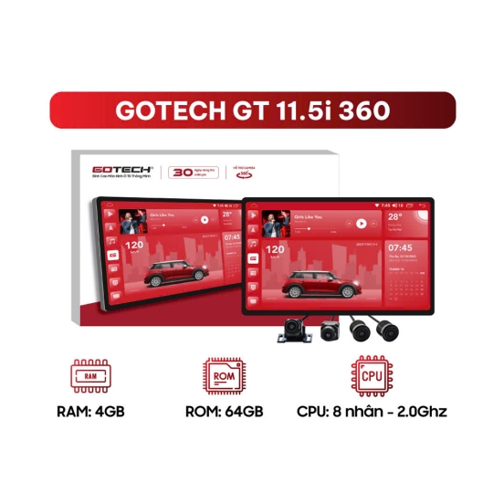 Màn hình Android VF3 Gotech GT 11.5i 360
