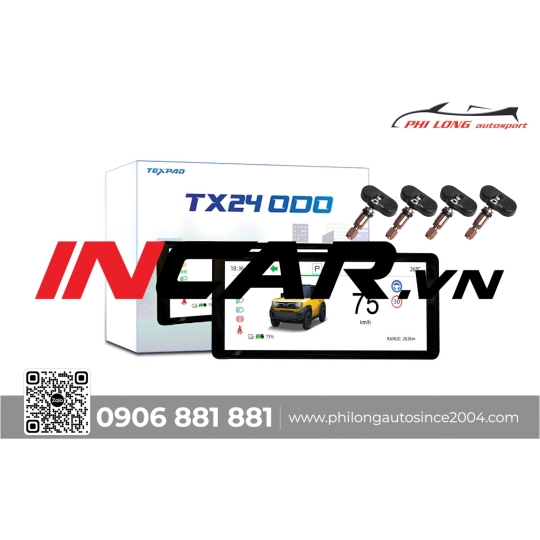 Màn hình  ODO VF3 Texpad TX24 ( Tích hợp cảm biến lốp )