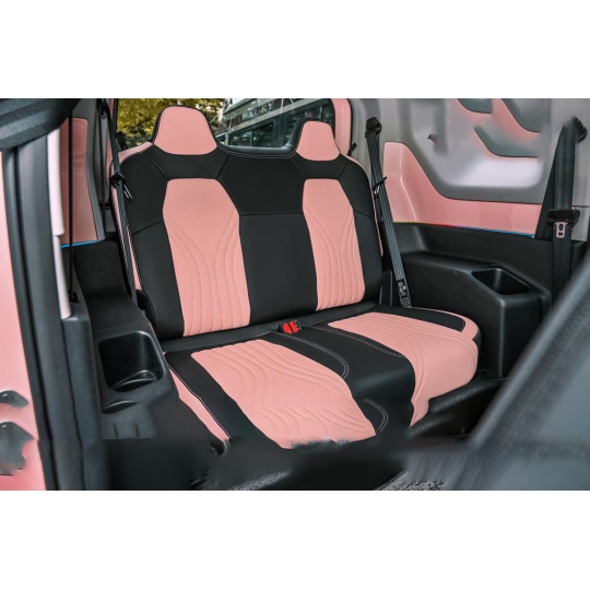 Nội thất da VF3 ( Phối màu đen hồng )