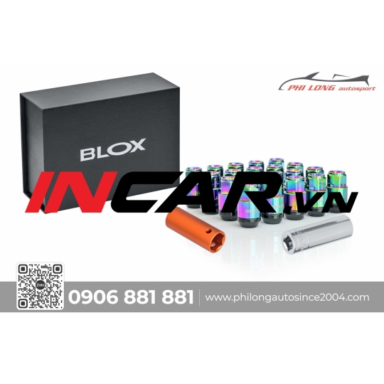 Ốc Blox Racing Chrome 7 màu ( Bộ 16 ốc )
