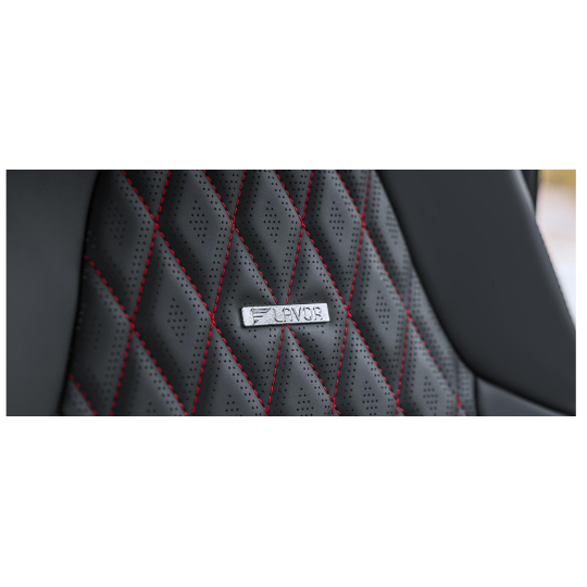 Ghế da VF3 Lavor ( Đen chỉ đỏ )