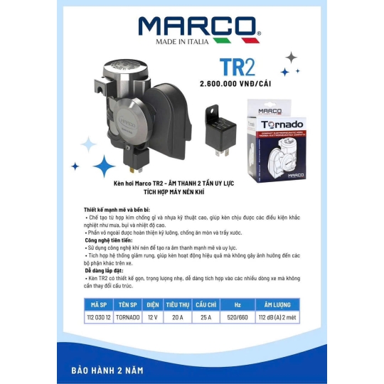 KÈN HƠI VF3 – MARCO TR2